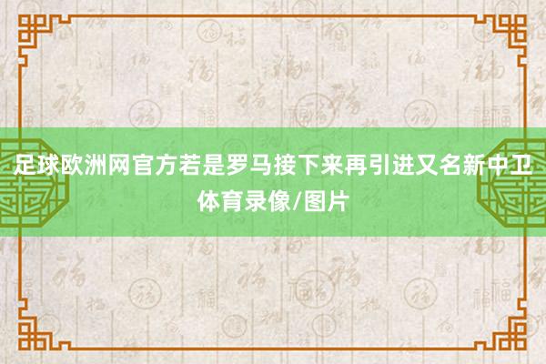 足球欧洲网官方若是罗马接下来再引进又名新中卫体育录像/图片