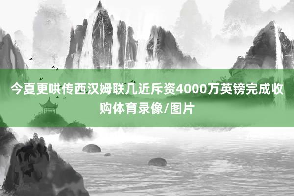 今夏更哄传西汉姆联几近斥资4000万英镑完成收购体育录像/图片